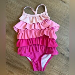🌺5/$20 Joe Fresh Pink Ruffle Baby Swimsuit
